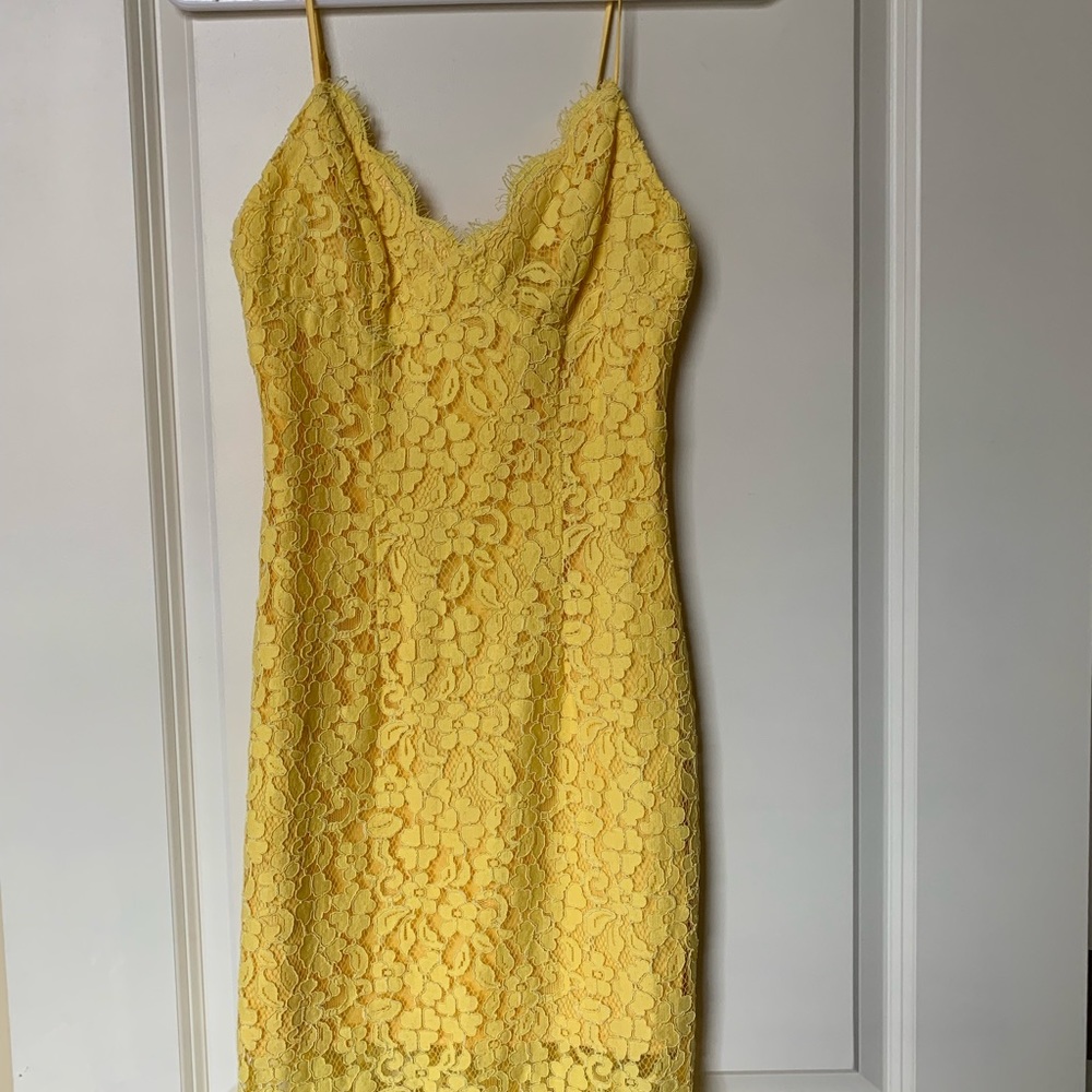 ASOS Yellow Lace Dress